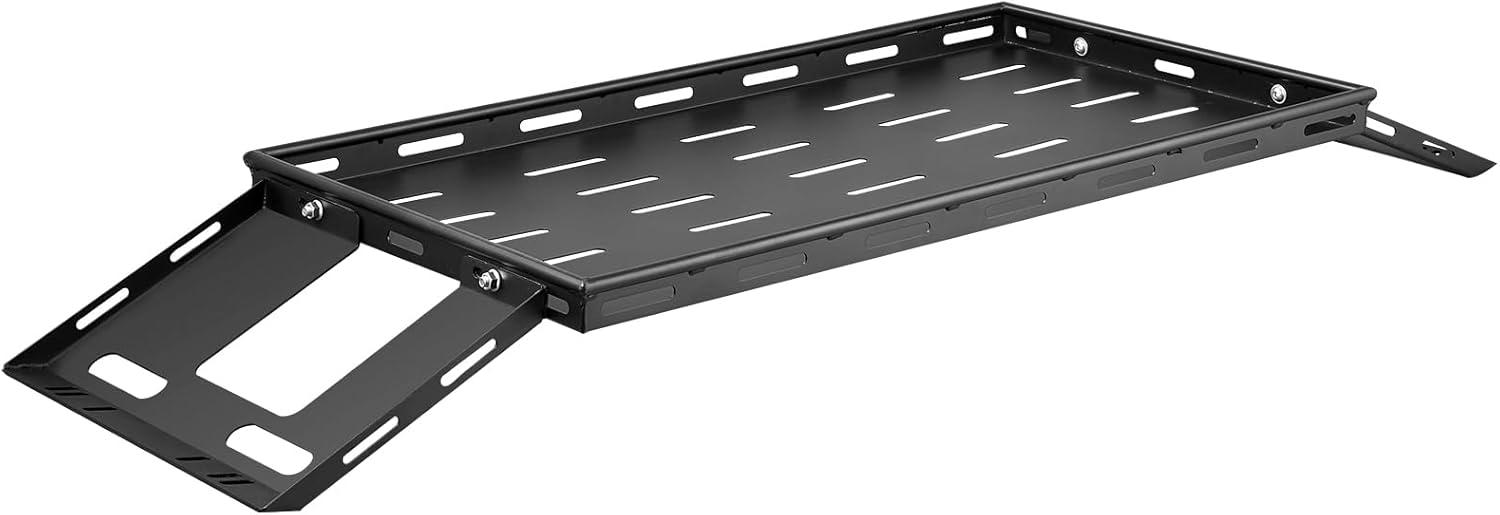 image:imageVEVOR Rear Trunk Cargo Rack with Net 20072024 Jeep Wrangler JK 4 Door hardtops 300 lbs Capacity Carbon Steel Basket Tray Interior Storage Luggage Carrier Shelf Stand OrganizerJeep JK20072024