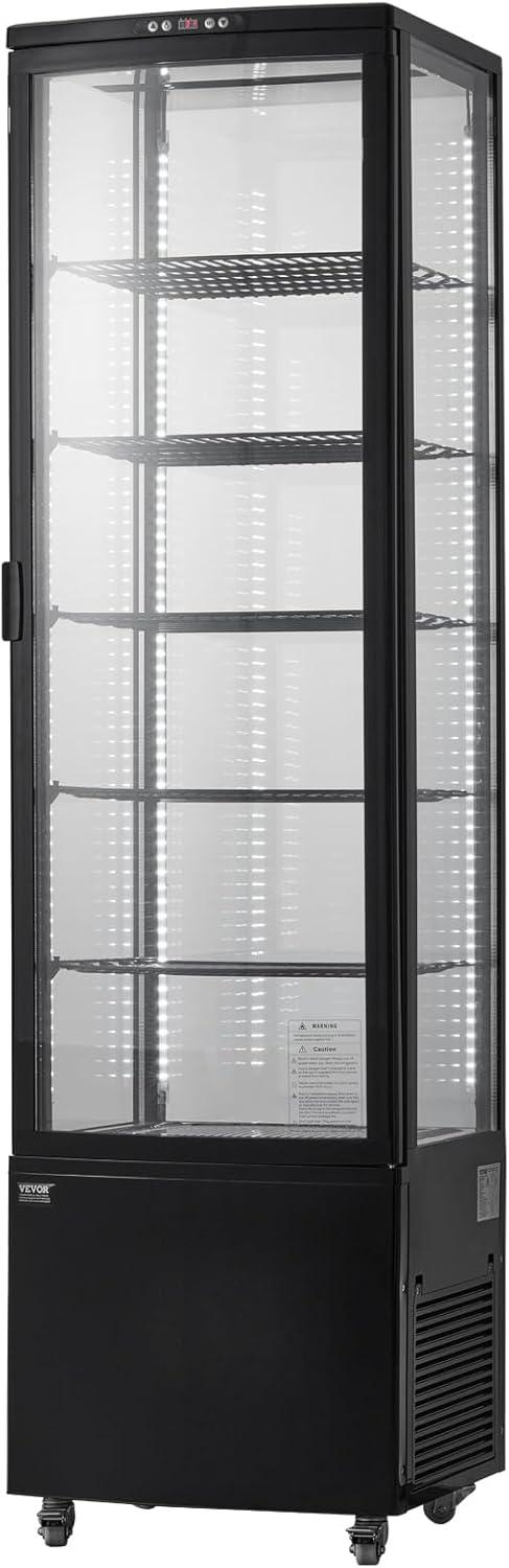image:imageVEVOR Refrigerated Display Case 35 CuFt100L 2Tier Countertop Pastry Display Case Commercial Display Refrigerator with LED Lighting TURBO Cooling FrostFree AirCooling Rear Sliding Door98 CuFt