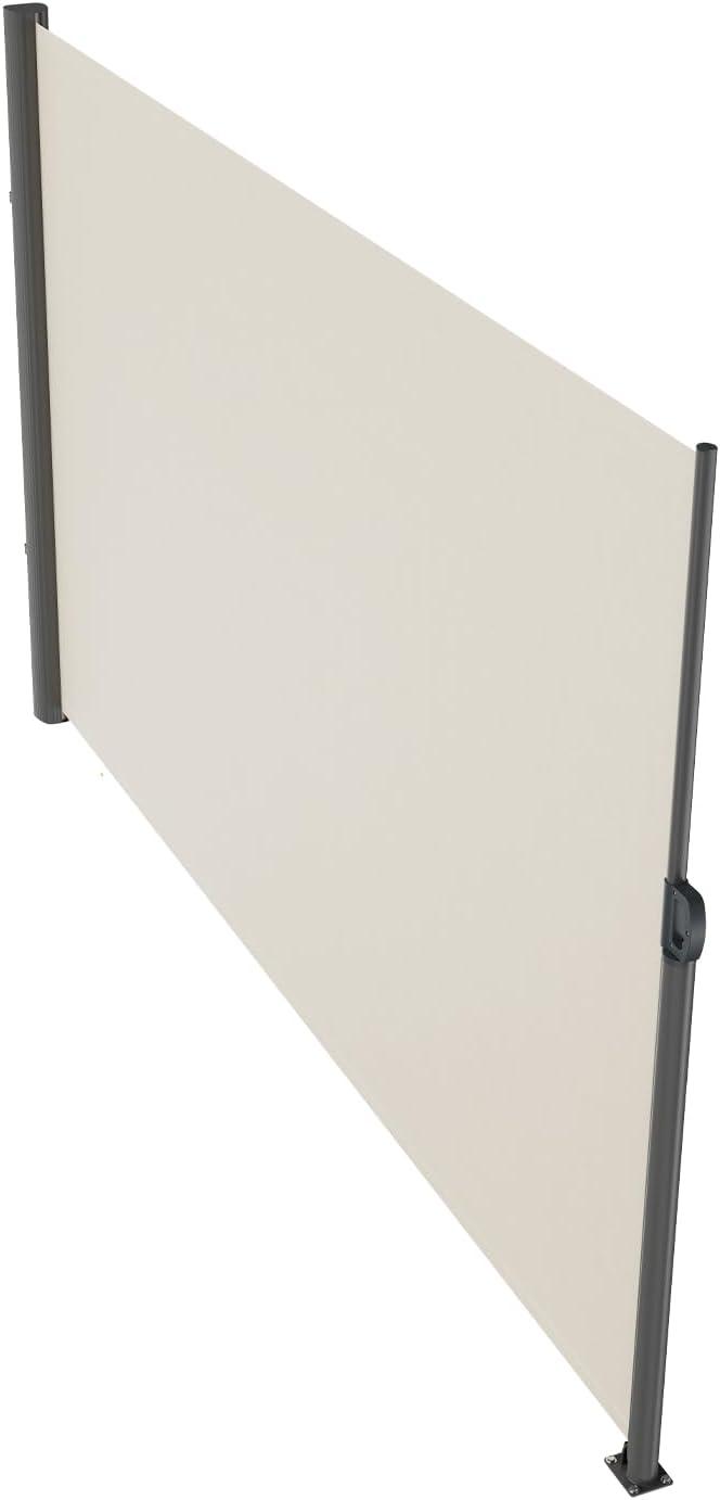 image:imageVEVOR Retractable Side Awning UV 50 71x236 Rugged Full Aluminum RustProof Side Awning Patio Sunshine Privacy Divider 280 g Thicken Wind Screen for Courtyard Roof Terraces Pools BeigeBeige