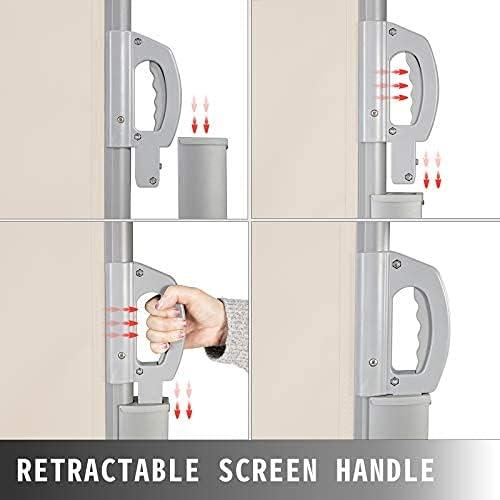 image:imageVEVOR Retractable Side Awning UV 50 71x236 Rugged Full Aluminum RustProof Side Awning Patio Sunshine Privacy Divider 280 g Thicken Wind Screen for Courtyard Roof Terraces Pools BeigeBeige