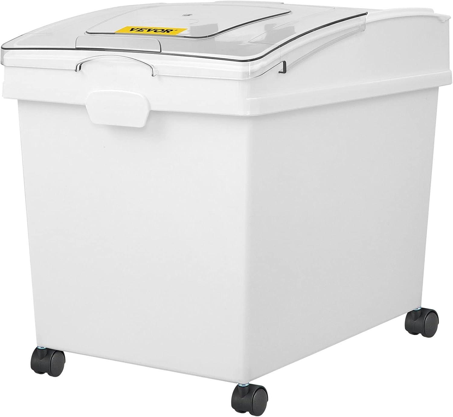 image:imageVEVOR Rice Storage Container 45Gallon20L x2 Capacity Large Dog Food Dispenser Bin Kitchen Ingredient Grain Cereal Flour Bin Pet food Containers with Wheels 2 Measuring Cups Airtight Lid 2 Pack105 Gallon 3 Set