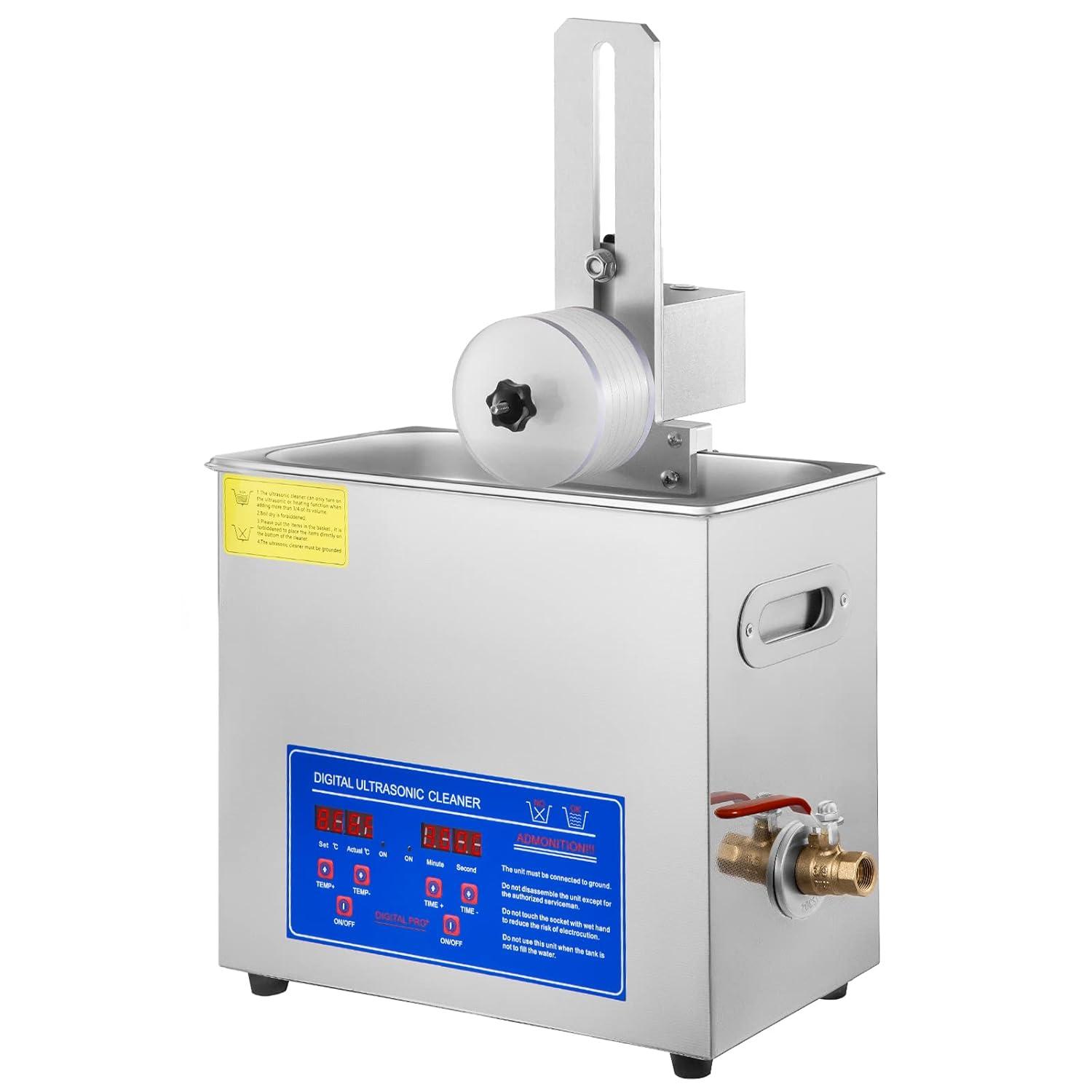 image:imageVEVOR Sonic Cleaner 6L Ultrasonic Vinyl Cleaner 712 Inch 8 Records Ultrasonic Vinyl Cleaning Machine 180W Ultrasonic Records Cleaner with Drying Rack for Home Store6LRecord Cleaner