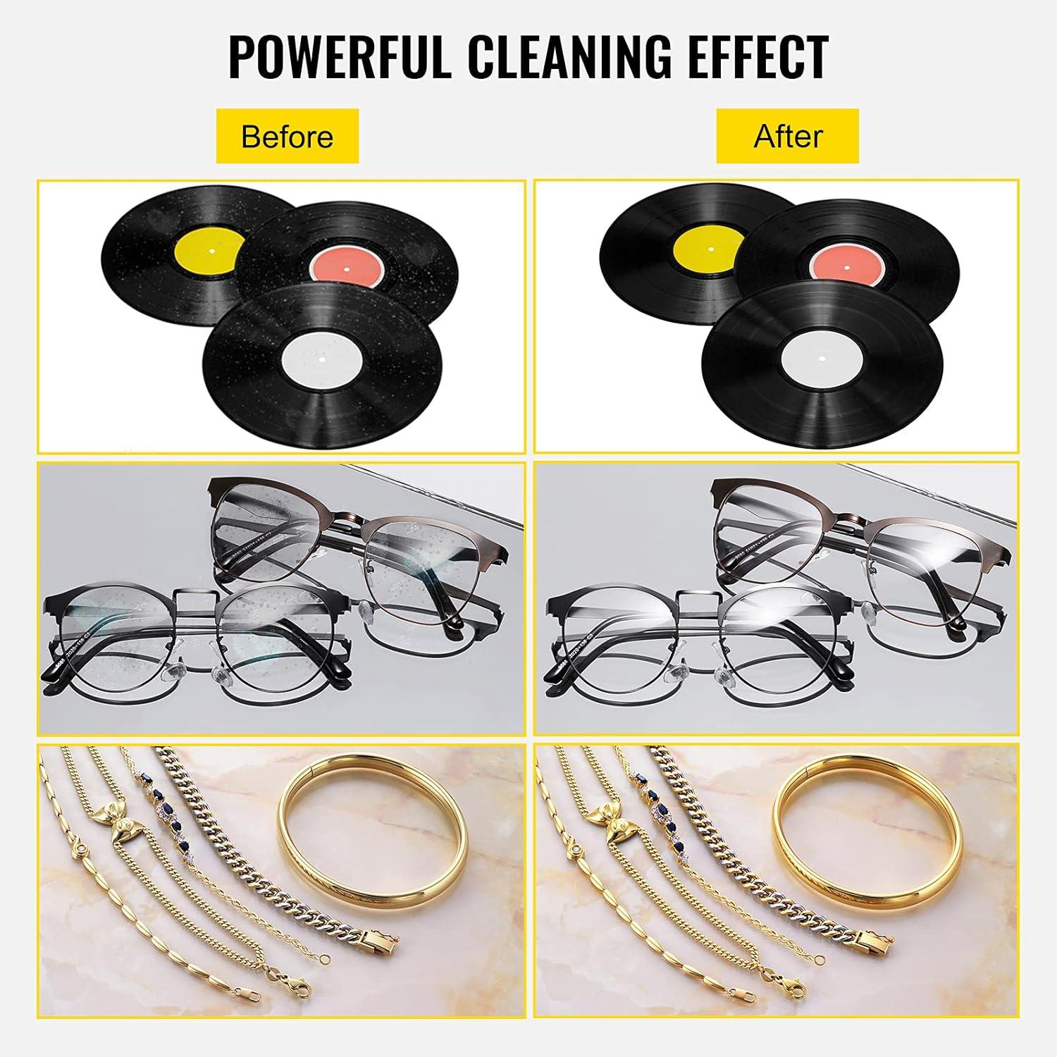 image:imageVEVOR Sonic Cleaner 6L Ultrasonic Vinyl Cleaner 712 Inch 8 Records Ultrasonic Vinyl Cleaning Machine 180W Ultrasonic Records Cleaner with Drying Rack for Home Store6LRecord Cleaner