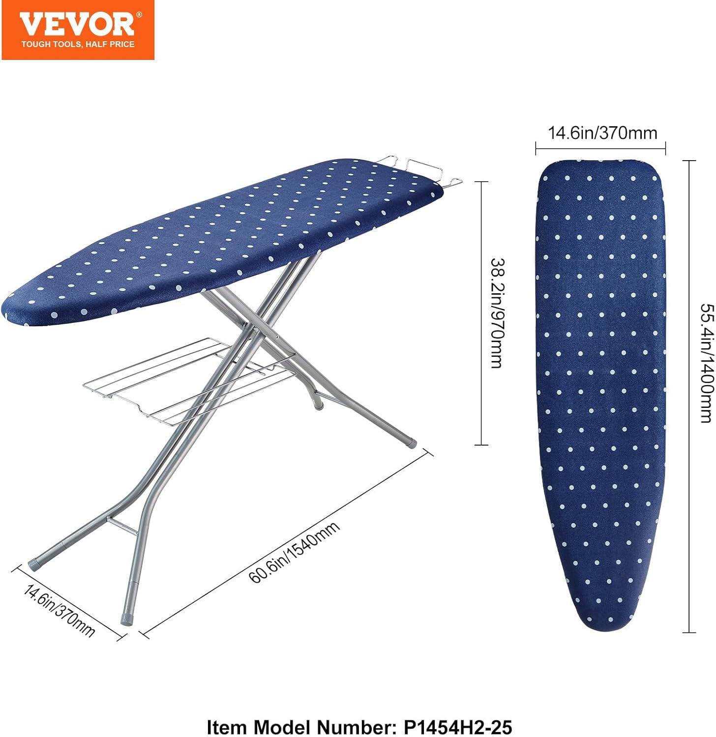 image:imageVEVOR Tabletop Ironing Board 234 x 144 Small Iron Board with Heat Resistant Cover and 100 Cotton Cover Mini Ironing Board with 7mm Thickened Needle Cotton Layer for Small Spaces Travel Use55 x 15