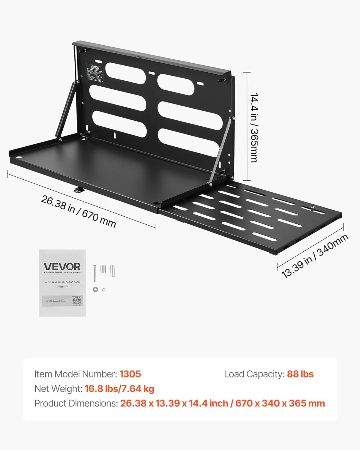 image:imageVEVOR Tailgate Table for 20072024 Jeep Wrangler JL 88 lbs Capacity Carbon Steel Foldable Molle Panel Drop Down Table Rear Door Cargo Storage Rack Shelf Luggage Holder Carrier CampingJeep JL20072024