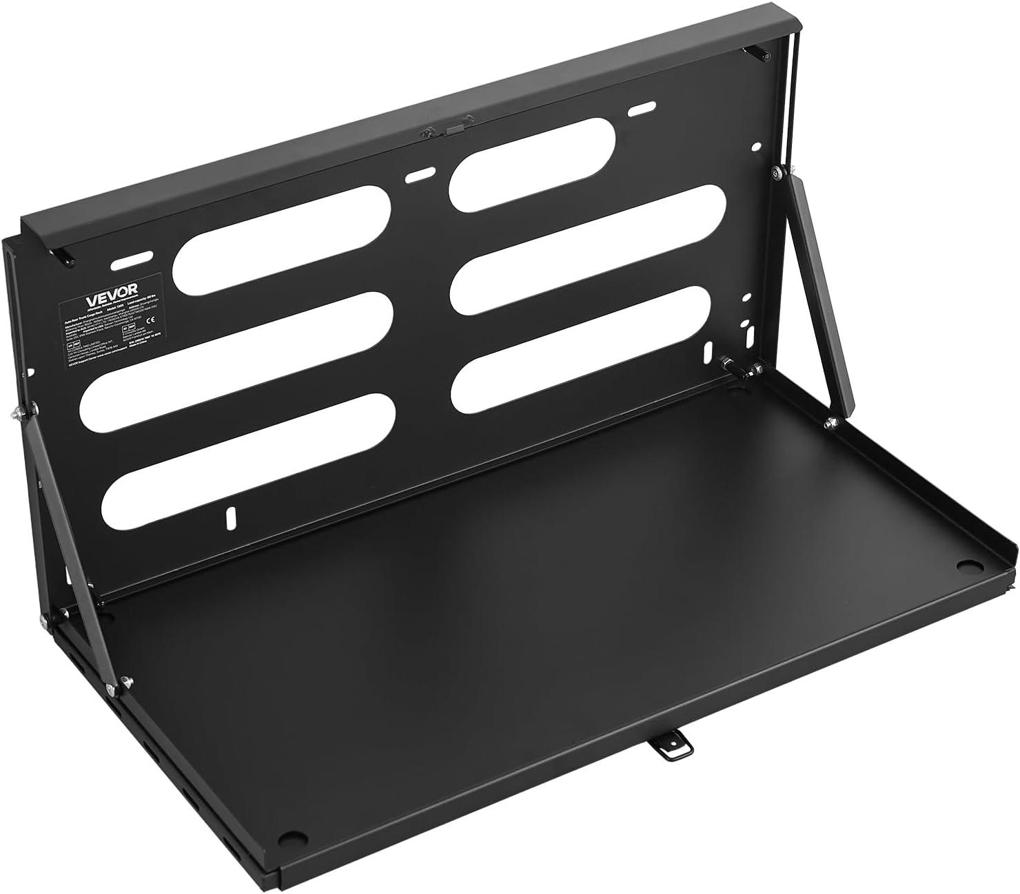 image:imageVEVOR Tailgate Table for 20072024 Jeep Wrangler JL 88 lbs Capacity Carbon Steel Foldable Molle Panel Drop Down Table Rear Door Cargo Storage Rack Shelf Luggage Holder Carrier CampingJeep JL20072024