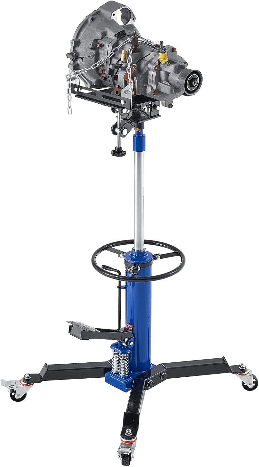 image:imageVEVOR Transmission Jack 3367 High Lift 1100 lbs Hydraulic Telescoping Transmission Jack 2Stage Transmission Stand 12 Ton Capacity with Foot Pedal 360 Swivel Wheel GarageShop Lift Hoist2Stage 1322 LBS