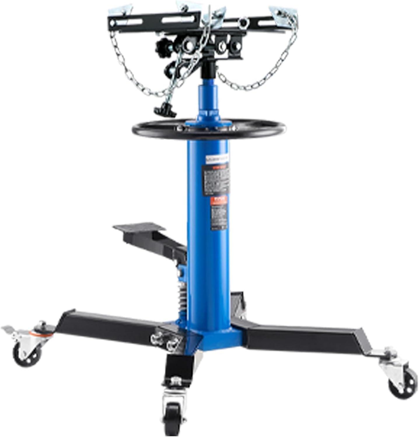 image:imageVEVOR Transmission Jack 3367 High Lift 1100 lbs Hydraulic Telescoping Transmission Jack 2Stage Transmission Stand 12 Ton Capacity with Foot Pedal 360 Swivel Wheel GarageShop Lift HoistsingleStage 1100lb