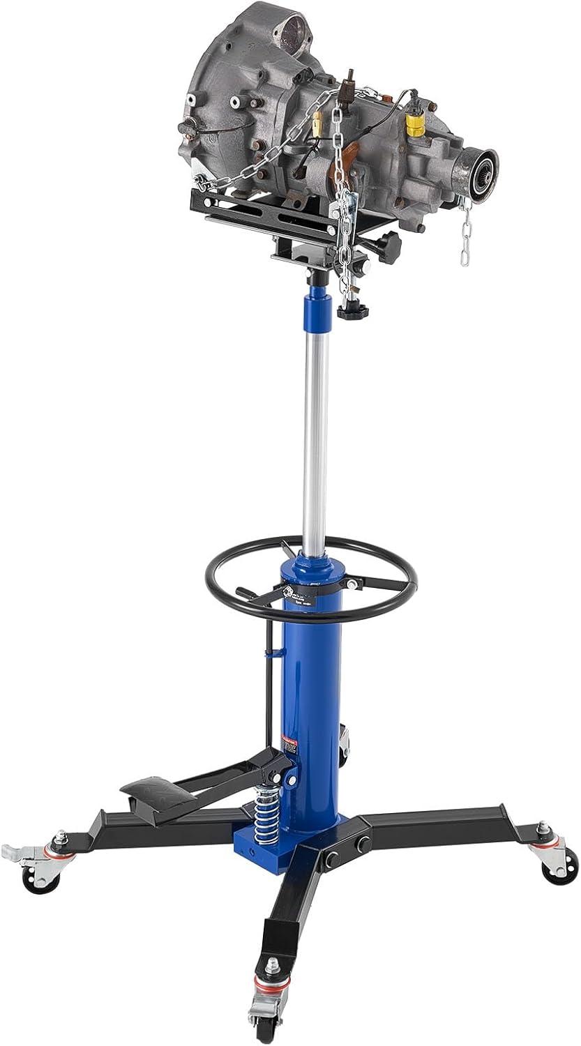 image:imageVEVOR Transmission Jack 3367 High Lift 1100 lbs Hydraulic Telescoping Transmission Jack 2Stage Transmission Stand 12 Ton Capacity with Foot Pedal 360 Swivel Wheel GarageShop Lift HoistsingleStage 1660 LBS