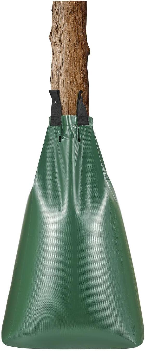 image:imageVEVOR Tree Watering Bags Slow Release 4 Pack 16 Gallons Tree Watering Ring Reusable Refillable Tree Irrigation Ring Water Bags Heavy Duty Watering System for Shrub Tree Root Drip Irrigation4Pcs 20Gal