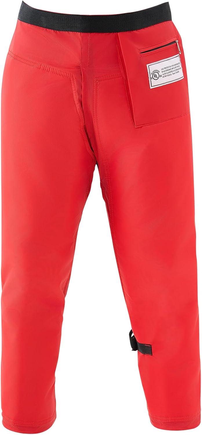 image:imageVEVOR Unisex Apron Style Chainsaw Chaps Class C 8 Layers Chainsaw Pants With Adjustable Belt amp Gear PocketRed