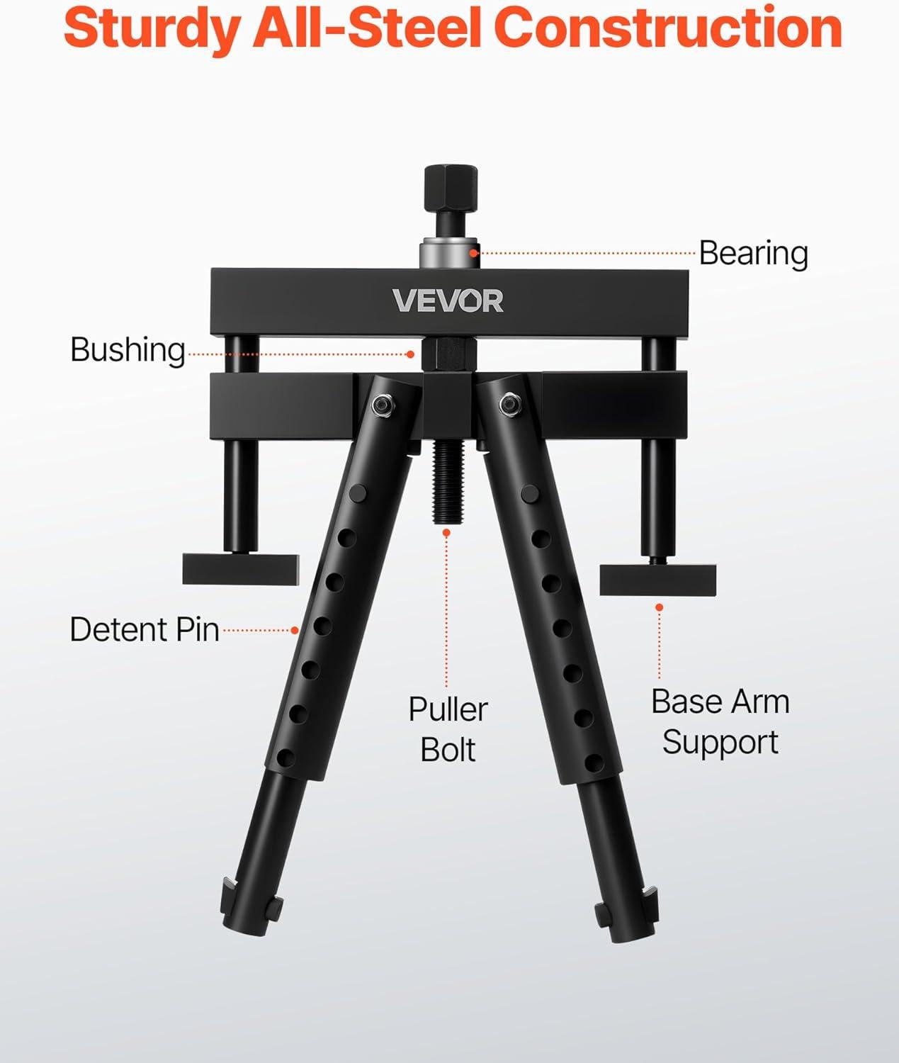 image:imageVEVOR Universal Cylinder Liner Puller Assembly Used for Mack Cummins Cat on Wet Liner from 378 in to 614 in Bore Diesel Engine Cylinder Liner Removal Tool Replace PT6400C M50010B 3376015