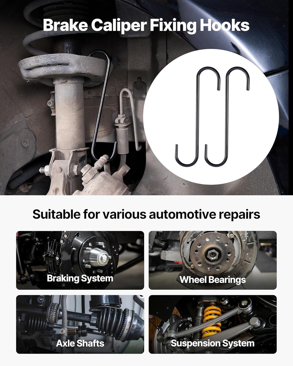 image:imageVEVOR Wheel Bearing Hub Removal Tool Kit Compatible with All Axle Bolt Hubs 5 6 8 Lug Hubs Buster Puller Universal Wheel Hub Shocker Wheel Hub Buster Tool with Nuts amp Washers for Sedan SUV Truck