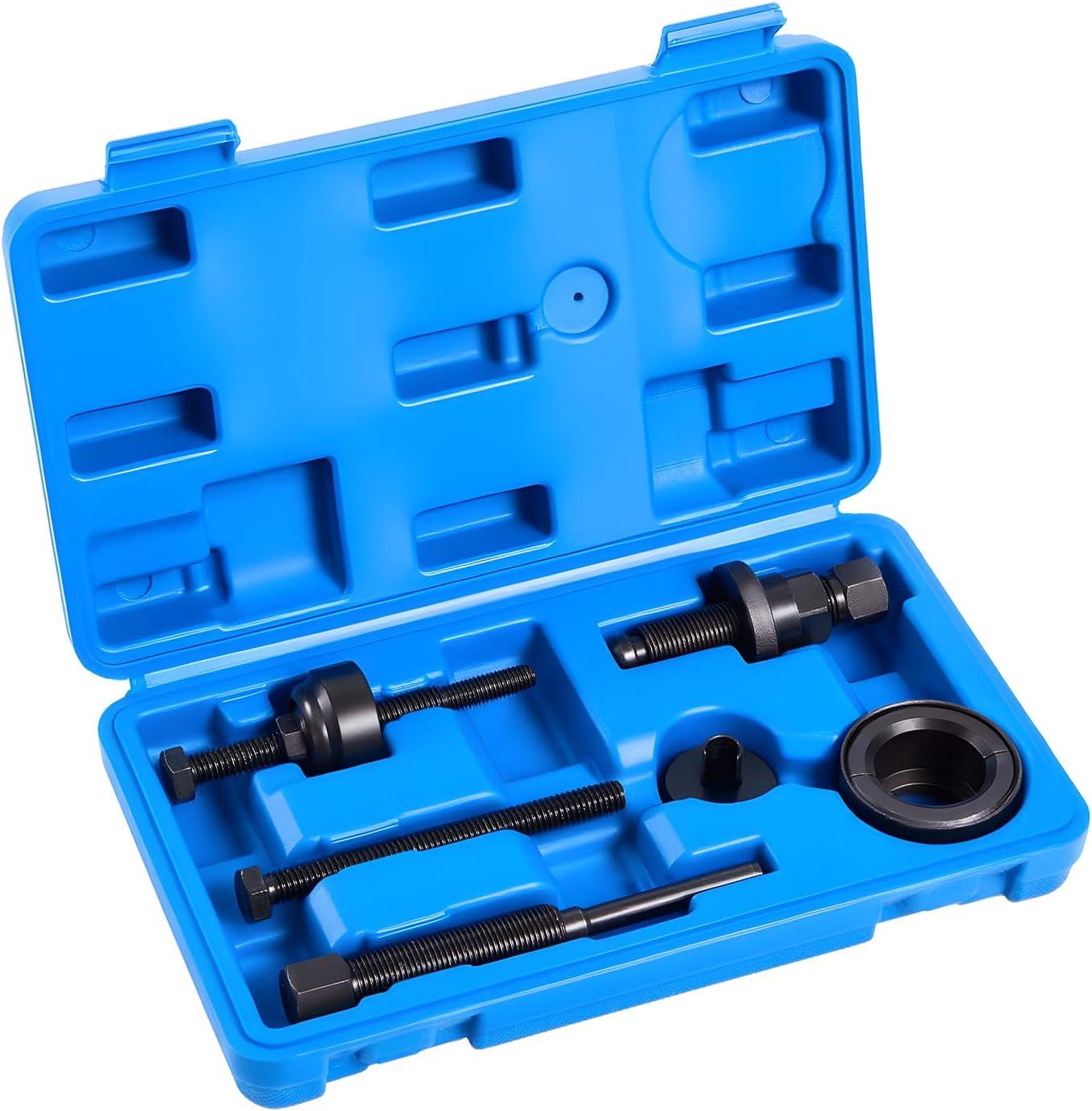 image:imageVEVOR Yoke Puller Made for Class 68 Transportation Trucks and Equipment Heavy Duty Yoke Removal Tool Kit Automotive Yoke Puller Kit Compatible with Kenworth Peterbilt Freightliner Mack Volvopower steering pump pulley removal tool