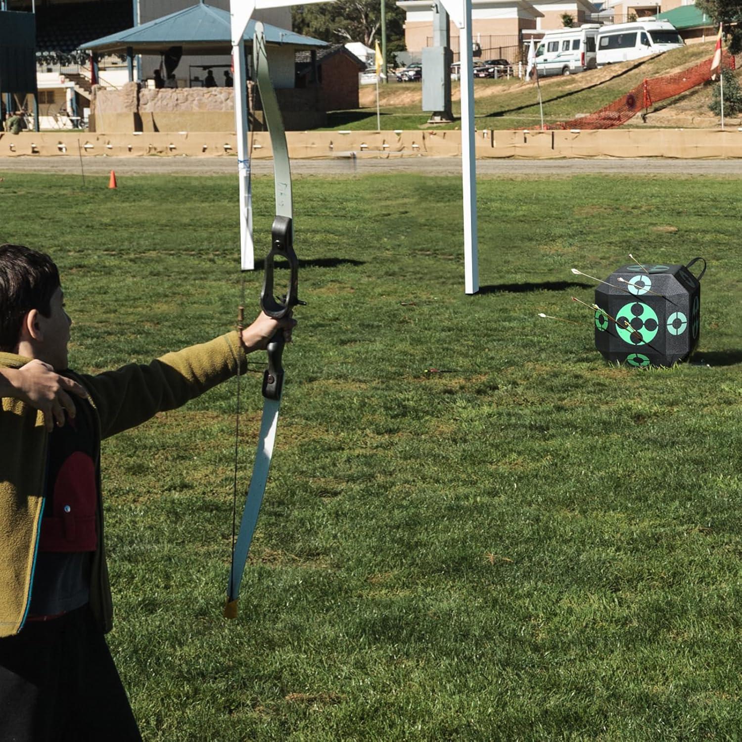 image:imageVEVOR15 x15 AllSide Shotting Archery Arrow Target Outdoor Portable Archery Target with Carry Handle Easy Arrow Removal Great Visibility Lightweight Easy to Transport BlackBlack