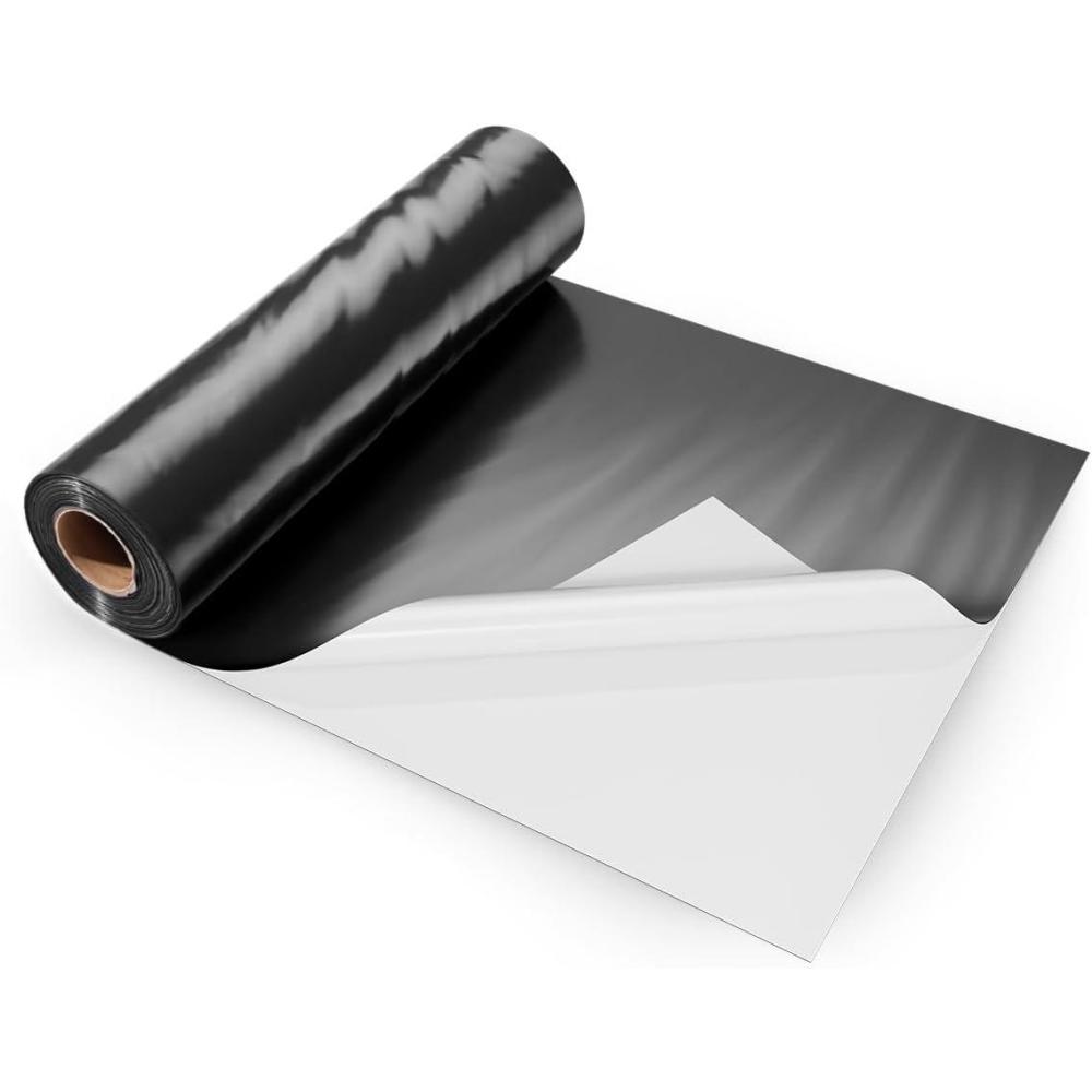 image:imageVEVOR 10 Mil Plastic Sheeting Heavy Duty 10 x 100 Thick Plastic Sheeting Roll Plastic Drop Cloth Painters Tarp Polyethylene Covering for Crawl Space Vapor Barrier MultiPurpose BlackBlackWhite