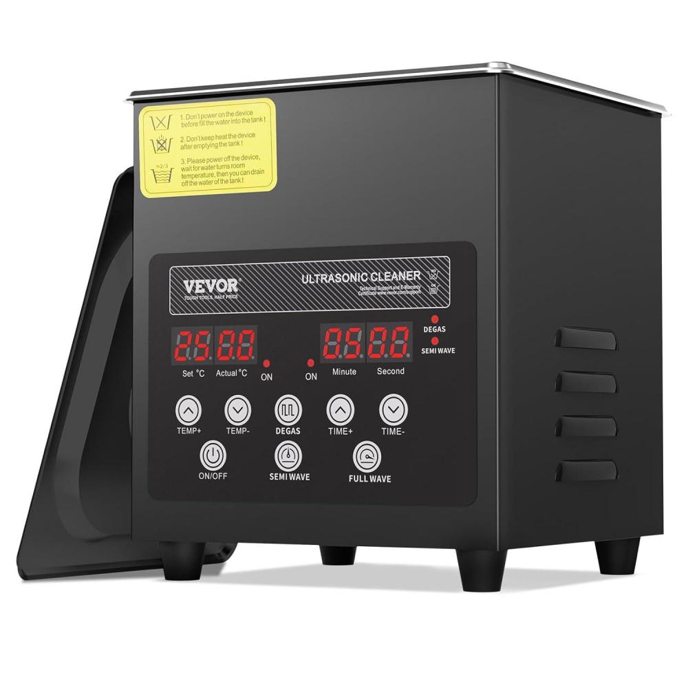 image:imageVEVOR 10L Ultra Sonic Cleaner 240W Digital Ultrasonic Cleaning Machine with Gentle Mode amp Upgraded Degassing 40kHz Industrial Ultrasound Cleaner with Heater amp Timer for Retainer Jewelry Tools2L