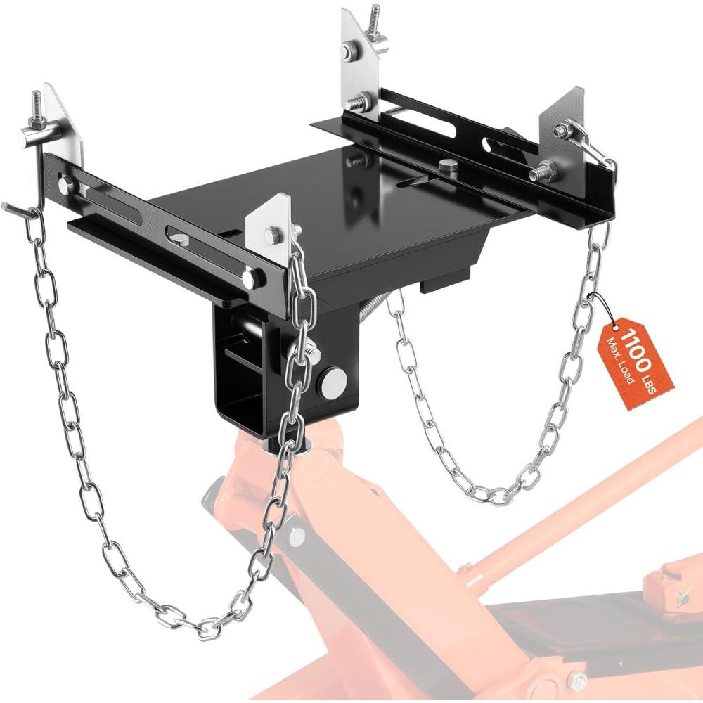 image:imageVEVOR 12Ton1100lbs Capacity Hydraulic Transmission Jack Car amp Truck Compatible 33567 Inch Lift Range 2Stage Jack Stand with Foot Pedal 360 Swivel Wheel RedAdapter