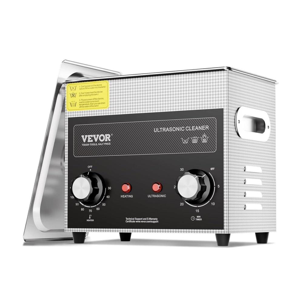 image:imageVEVOR 3L Sonic Cleaner with Heater Timer amp Basket Professional Digital Sonic Cavitation Machine 120W Cleaning Machine for Watch Instruments Glasses Coin Metal Parts Tool3L