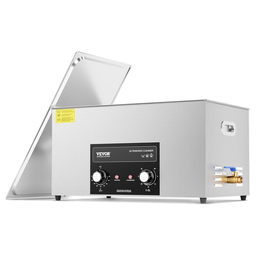 image:imageVEVOR 3L Sonic Cleaner with Heater Timer amp Basket Professional Digital Sonic Cavitation Machine 120W Cleaning Machine for Watch Instruments Glasses Coin Metal Parts Tool22L