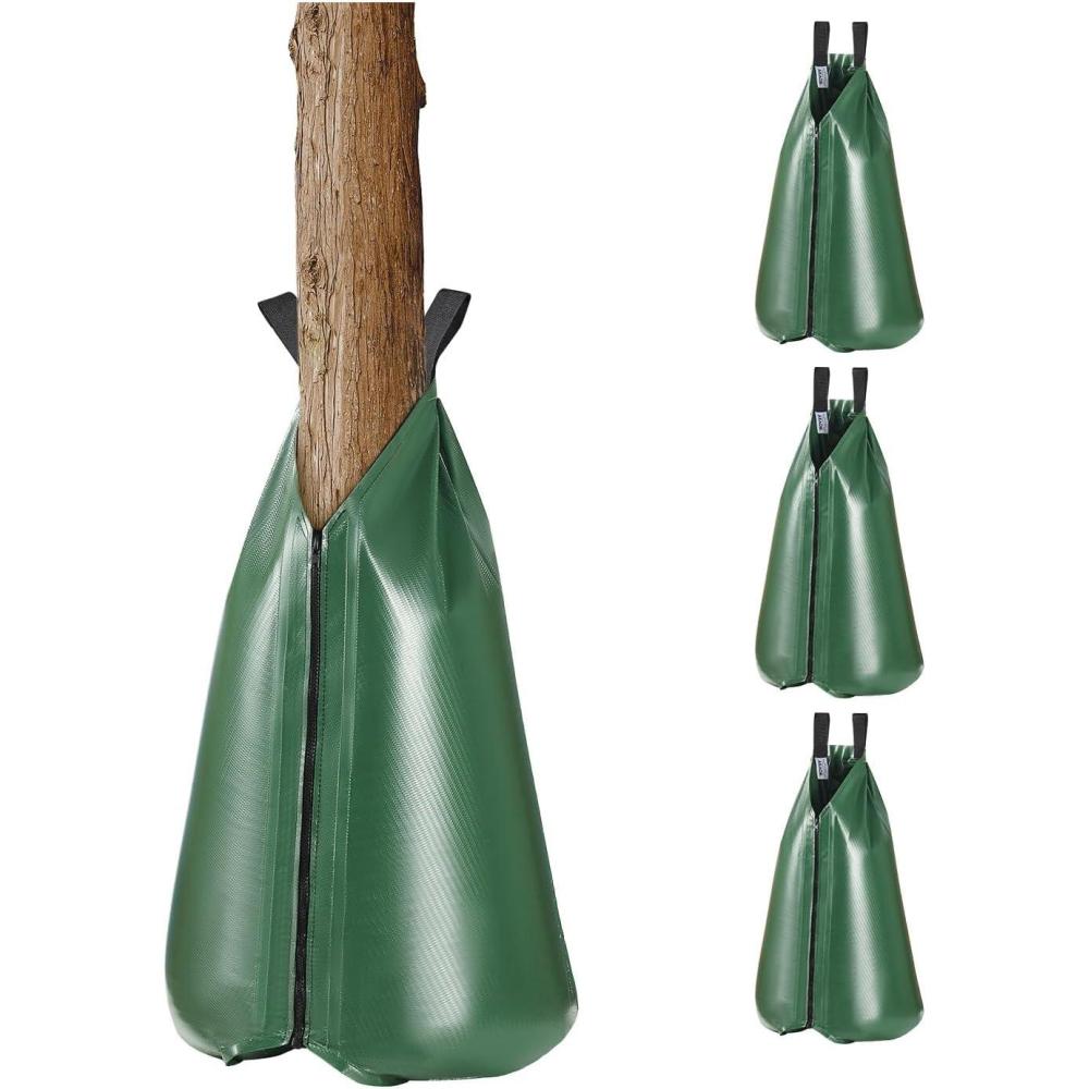 image:imageVEVOR 4 Pack 20 Gallons Tree Watering Bag Slow Release Tree Watering Bags Refillable Tree Drip Irrigation Water Bags for Trees Durable Tree Watering System for Deep Root Targeting4Pcs 20Gal