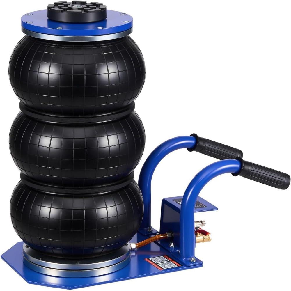 image:imageVEVOR Air Jack 3 Ton6613 lbs Triple Bag Air Jack Airbag with Six Steel Pipes Lift Up to 177 inch450 mm 16 s Fast Lifting Pneumatic with Long Handle amp Rubber Pad for Cars SUVs Pickup TrucksShort Handle