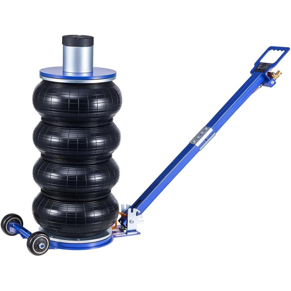 image:imageVEVOR Air Jack 3T 6600 lbs Triple Bag Air Jack Airbag Jack with Six Steel Pipes Lift up to 177 inch450 mm 35 s Fast Lifting Pneumatic Jack with Long Handles for Car Garage Repair6 Ton Max Lift 265 in