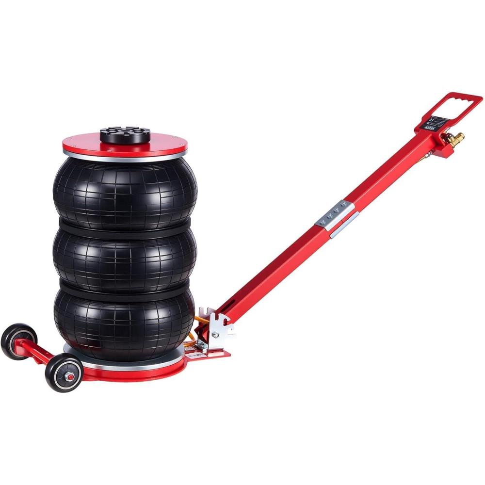 image:imageVEVOR Air Jack 3T  6600 lbs Triple Bag Air Jack Airbag Jack with Six Steel Pipes Lift up to 177 inch450 mm 35 s Fast Lifting Pneumatic Jack with Long Handles for Car Garage Repair5 Ton Max Lift 183 in