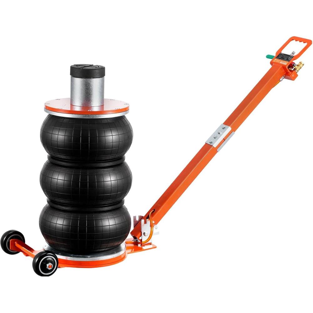 image:imageVEVOR Air Jack 5 Ton11000 lbs 410 S Pneumatic Lifting Jack with Heightened Column amp Adjustable Handle EasytoLift amp SpaceSaving Jack with Thick Rubber Pad Fits for Sedan SUV Pickup Truck