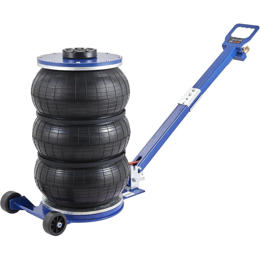 image:imageVEVOR Air Jack 5 Ton11000 lbs Triple Bag Air Jack Airbag Jack with Six Steel Pipes Lift up to 185 inch470 mm 35 s Fast Lifting Pneumatic Jack with Adjustable Handle for Car Garage Repair5Thigh 185inAdjustable Handle