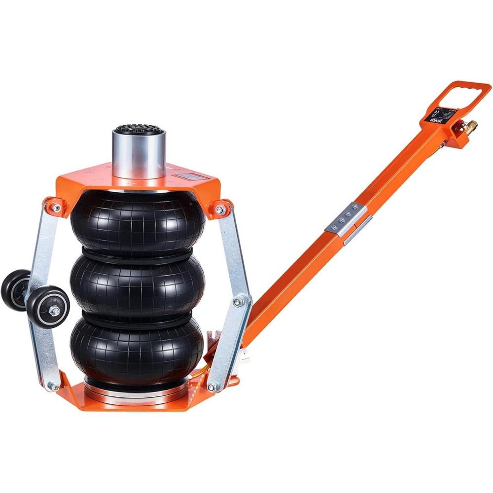 image:imageVEVOR Air Jack with Support Rod 3 Ton6613 lbs Triple Bag Air Jack Lift Up to 185 inch with Heightened Column amp Adjustable Handle 16 s Fast Lifting Pneumatic for Car SUV Pickup TruckAdjust Handle  Support Rod