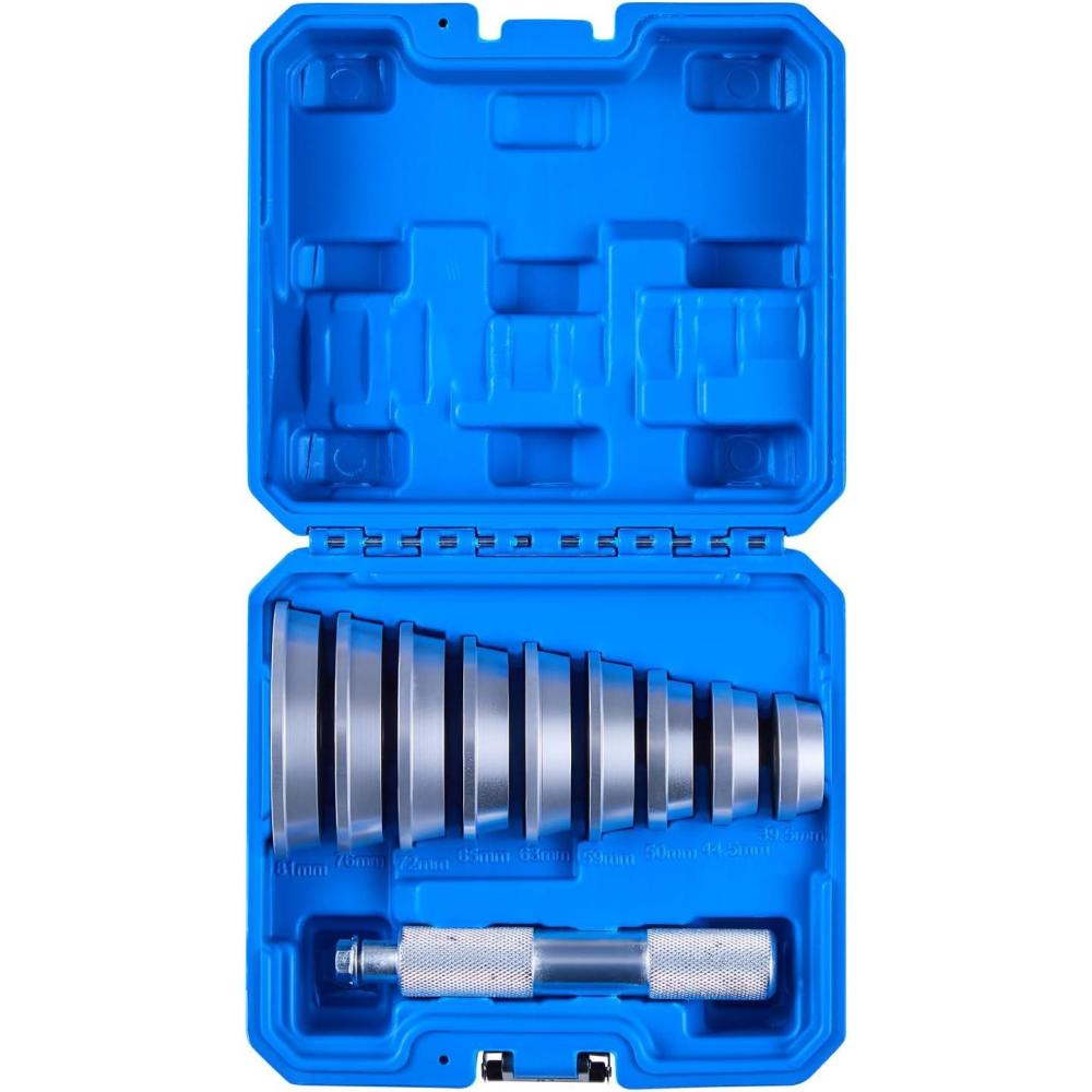 image:imageVEVOR Bearing Press Kit 52 Pcs Bearing Race and Seal Driver Set with 49 Bushings and Handle Shaft Bushing Driver Tool Set Heavy Duty Carbon Steel Removal Installation Tool Kit10pcs