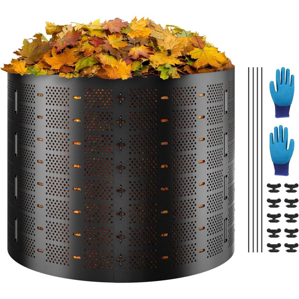 image:imageVEVOR Compost Bin 220 Gallon Outdoor Expandable Composter Easy to Setup amp Large Capacity Composting Bin Fast Creation of Fertile Soil220 Gallon