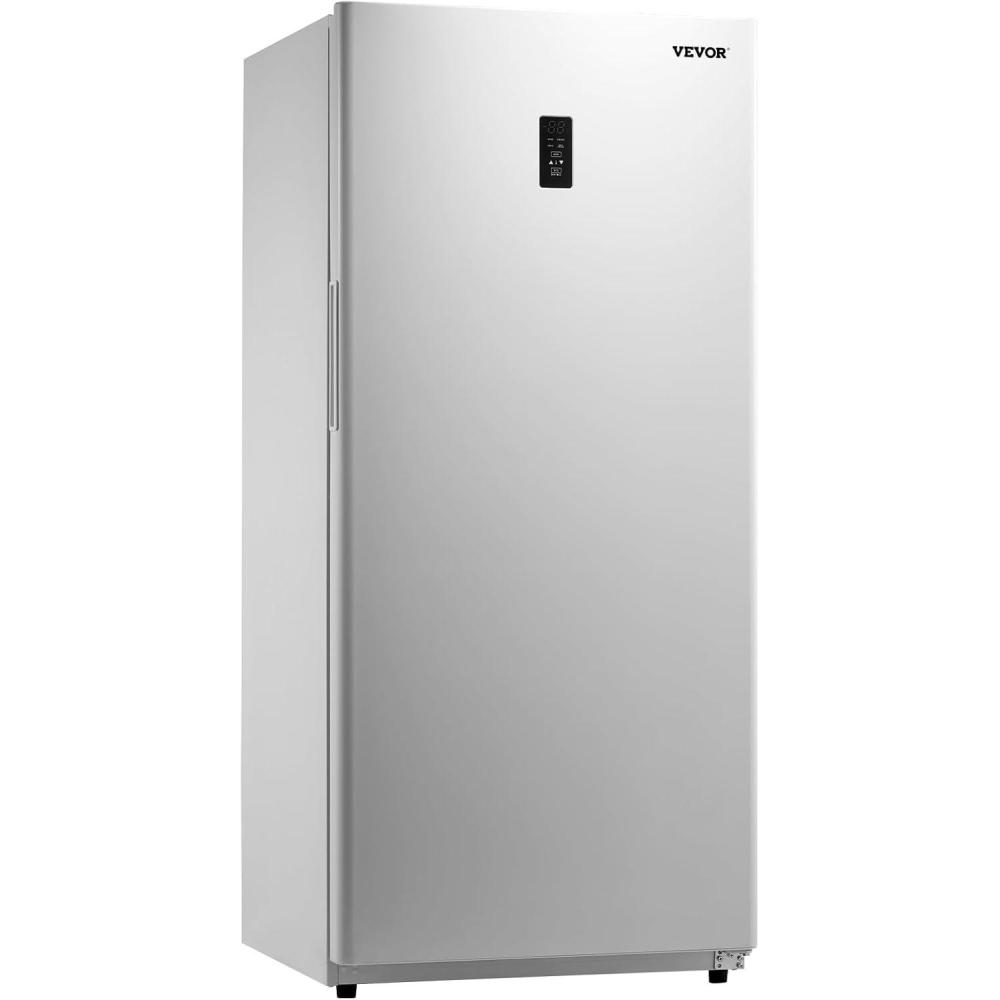 image:imageVEVOR Convertible FreezerRefrigerator 202 CuFt Frost Free Upright Freezer with Temp Control Panel Door Open too Long Alarm Adjustable Shelves and LED Standing Fridge for Kitchen Office Garage20 CuFt
