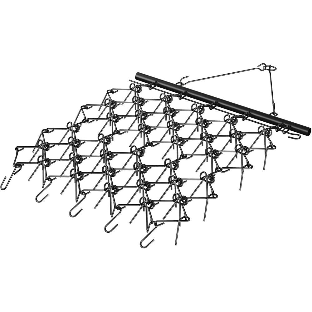 image:imageVEVOR Drag Harrow 4 x 5 ft Chain Harrow Made from Q235 Steel UTV Tractor Attachments for Landscape Leveling or Sod Prepping Durable Harrow Rake for Gravel Driveway Farm Field Garden Black4x56