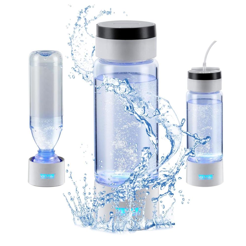 image:imageVEVOR Hydrogen Water Bottle Hydrogen Water Bottle Generator up to 2000 ppb 380ml Portable Hydrogen Water Machine SPE Technology hydrogen water generator with Nasal Inhalation Tube and SelfCleaning