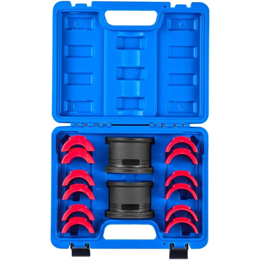 image:imageVEVOR Motorcycle Fork Seal Driver Tool Kit for 35mm50mm AdjustableUniversal Bike Bearing Race and Seal Driver Tool Set 14pcsbike fork seal driver