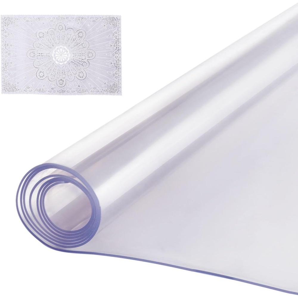 image:imageVEVOR Plastic Table Cover 24 x 48 Inch 15 mm Thick Frosted PVC Desk Mat Protector Waterproof amp Easy Cleaning Desk Pad Tablecloth for Office Dresser Dining RoomNight Stand60 x 42 Rectangle