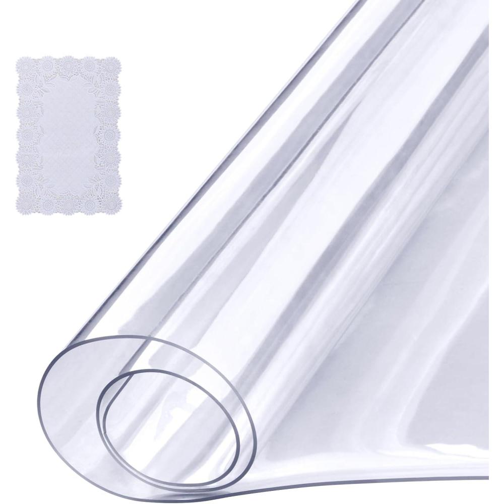 image:imageVEVOR Plastic Table Cover 24 x 48 Inch 15 mm Thick Frosted PVC Desk Mat Protector Waterproof amp Easy Cleaning Desk Pad Tablecloth for Office Dresser Dining RoomNight Stand36 x 18 Rectangular