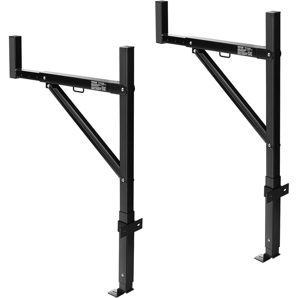 image:imageVEVOR Truck Rack 1934inch Extendable Truck Ladder Rack 386436 Adjustable Height 250 lbs Capacity Steel Ladder Rack for Truck Heavy Duty Truck Bed Rack for Kayak Surfboard Lumber LadderLadder Rack