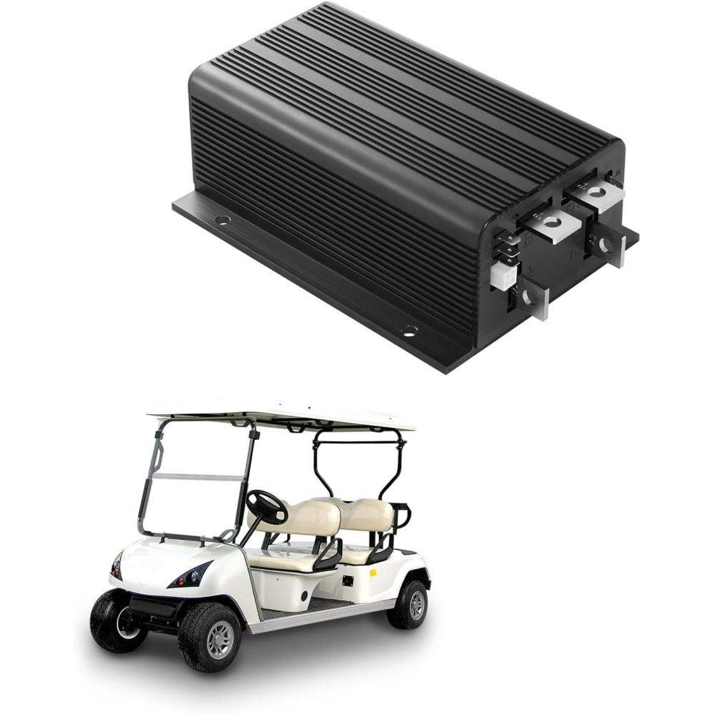 image:imageVEVOR36V and 350A DC Motor Controller Replacement for 19942019 EZGO Golf Carts IP65 Rated Protection Aluminum Alloy amp ABS Housing Compatible with 12064301 ModelsBlack