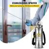 Happybuy 3 Gallon Stainless Steel Sprayer, 20″ Wand & 3FT Reinforced Hose, Hand Pump Sprayer with Pressure Gauge, Safety Valve & Adjustable Nozzle, Weed Sprayers for Lawn, Gardening & Sanitizing(3 Gallon)