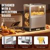 Happybuy Commercial Nacho Chip Warmer, 84.5QT Chip Warmer Machine with Heating Base and Warming Light, Stainless Steel Nacho Machine with Deflection Board, for Nacho Chips, Popcorn, Potato Chips