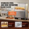 Happybuy Commercial Nacho Chip Warmer, 84.5QT Chip Warmer Machine with Heating Base and Warming Light, Stainless Steel Nacho Machine with Deflection Board, for Nacho Chips, Popcorn, Potato Chips