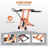 Happybuy Lawn Mower Lift with Hydraulic Jack, 500 Lbs Weight Capacity, Solid Carbon Steel Lawn Mower Lift, Adjustable Movable Lawn Lifter for Riding Tractors and Zero Turn Lawn Mowers