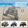 Happybuy Ride on Lawn Mower Lift Jack, 880 Lbs Weight Capacity, Telescopic Maintenance Jack with Crank Handle & Power Tool Handle, Black