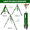 Impact Sprinkler on Tripod Base, Tripod Sprinklers with Brass Head, 360 Degree Large Area Irrigation with Extension Legs Flip Locks, Heavy Duty 3/4″ Connector for Lawn Yard Garden(1)