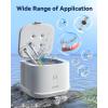 Ultrasonic Retainer Cleaner, Phniti 48kHz Professional Ultrasonic Cleaner Machine for Retainers, Jewelry, Dentures, Mouth Guard, Aligner, Toothbrush Heads, 13OZ Portable Dental Cleaning-White
