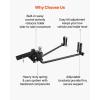 VEOVR Weight Distribution Hitch, 1,000 lbs Weight Distributing Hitches Kit with Sway Control for Trailer, 2-in Solid Steel Shank, 2-5/16 in Alloy Steel Ball, Powder Coated Load Leveling Hitch, Black(1200lbs)