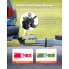 VEOVR Weight Distribution Hitch, 1,000 lbs Weight Distributing Hitches Kit with Sway Control for Trailer, 2-in Solid Steel Shank, 2-5/16 in Alloy Steel Ball, Powder Coated Load Leveling Hitch, Black(1200lbs)
